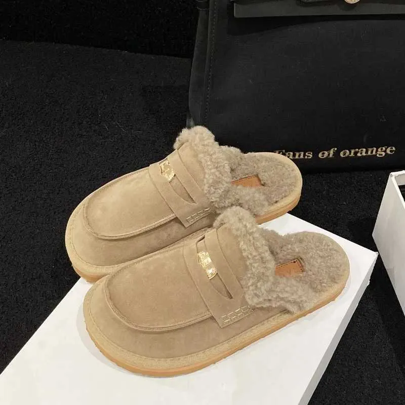 Winter Outdoor Cotton Casual Fashionable Warm Boots Comfortable and Non-slip Womens Home Slippers XW6.5 32bc