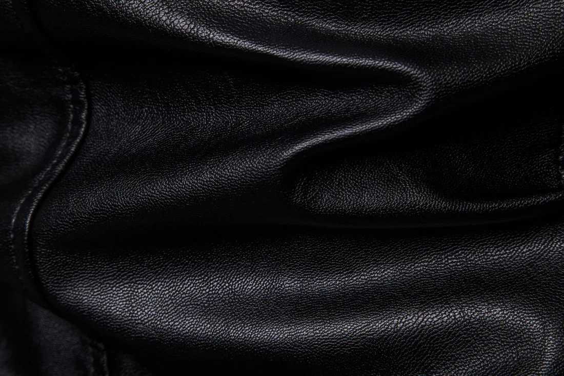 Stand-up Collar Type Mens Motorcycle Leather Jacket Washed PU Leather Jacket for MenX240913