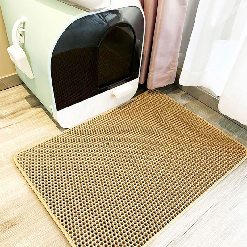 2025 new Waterproof Double Layer Cat Trapping Pet Litter Box Mat Clean Pad Products For Cats Accessories