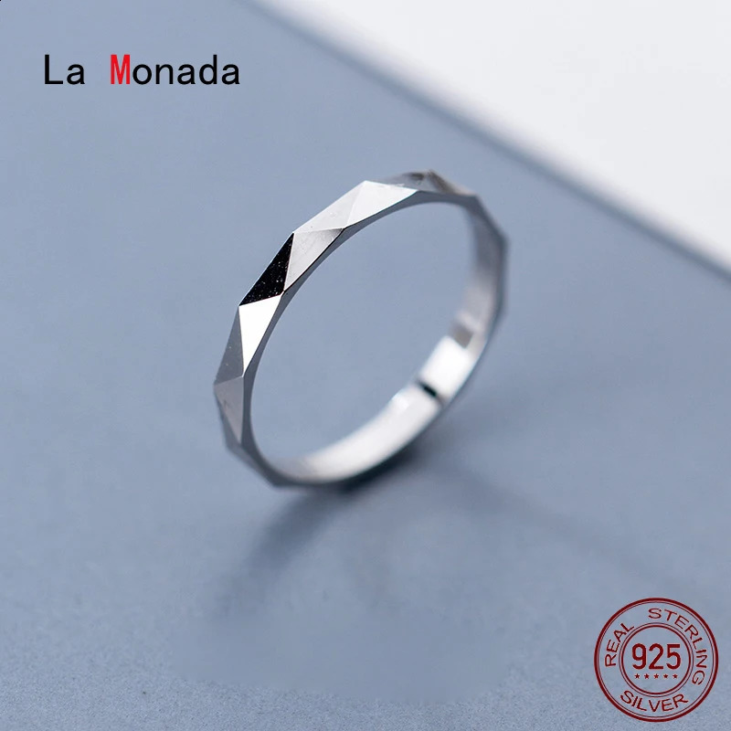 La Monada 45mm-57mm Silver Ring 925 Womens Korean Ring 925 Pure Silver Jewelry Pure Fashion Ring 240905