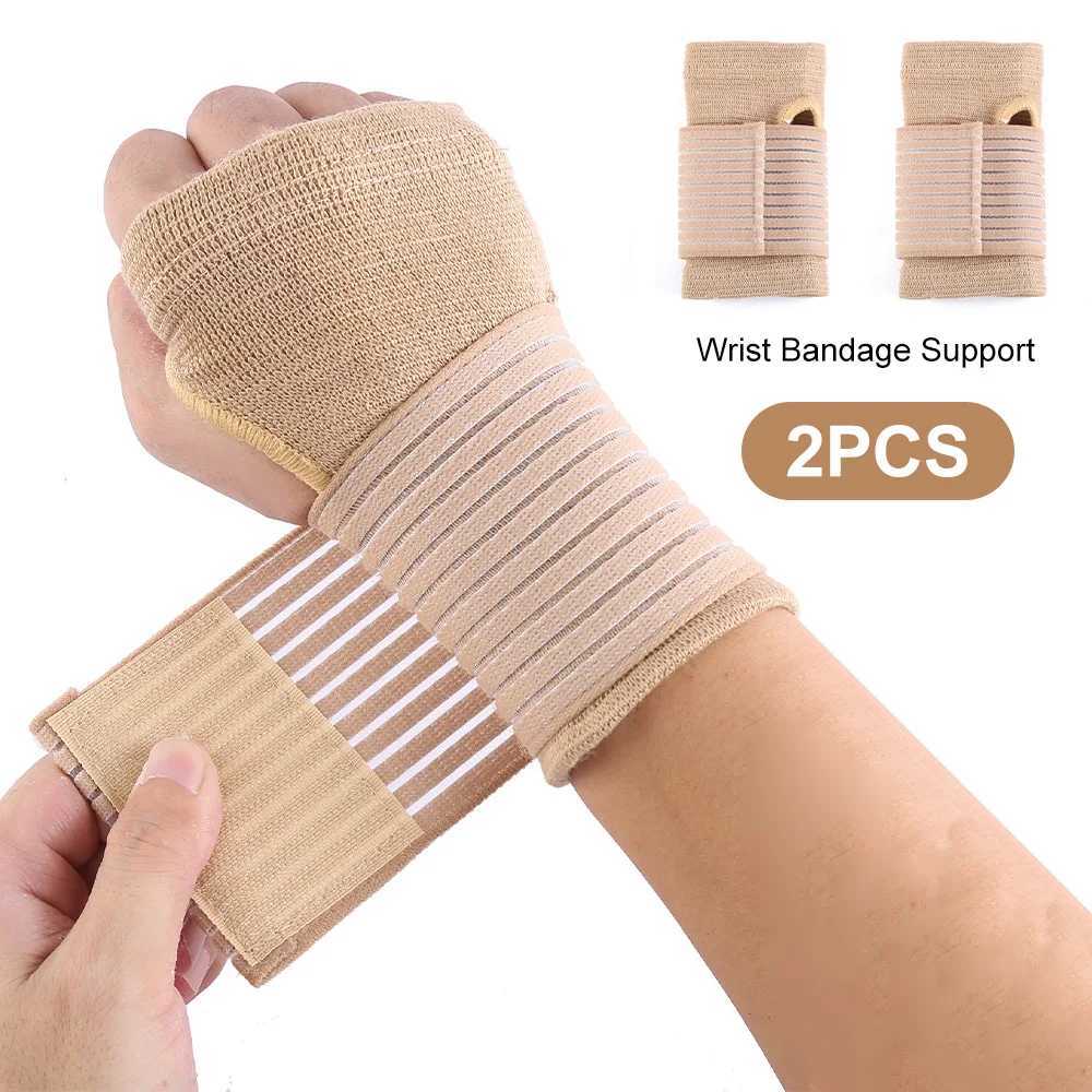 Wrist Support 2pcs Wrist Guard Support Arthritis Gloves Sprain Band Elastic Bandage Wrist Protector Hand Brace Elastic Sports Safety Wristband z240913