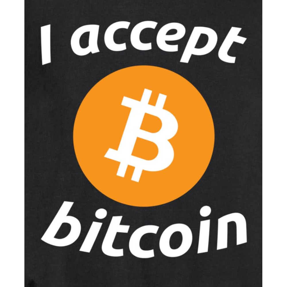 Long Sleeve Shirts for Men sweatshirt I Accept Bitcoin CryptoCurrency Money Geek Gift Sweatshirt Tee Streetwear Casual tops clothes