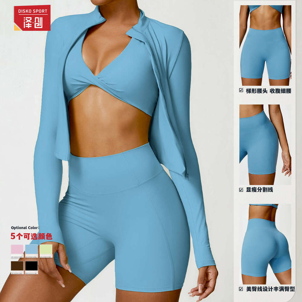 Zechuang Hip Lifting Yoga Shorts High Waist Fitness Pants Womens Cloud Breathable Tight Sports Shorts 8503 Fitness Clothing Women Designer Workout Clo