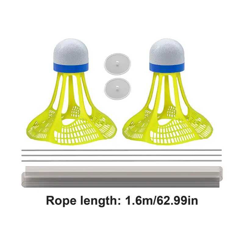 1set Badminton Trainer Shuttlecocks For Badminton Outdoor Glowing Badminton Balls Playing High Elastic Lightweight Training Y240912