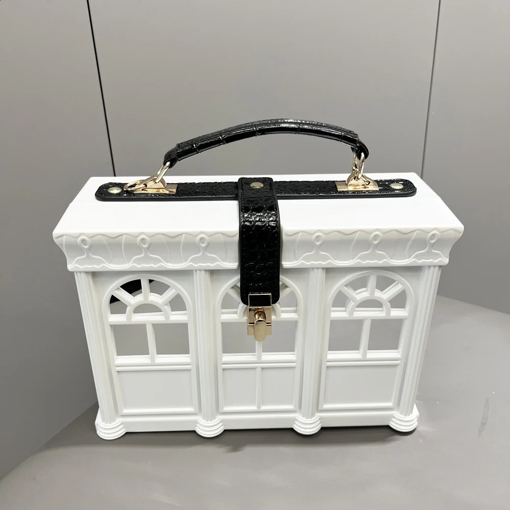 Purses and Handbags Shoulder Bag For Women party Banquet Bag House shape purse funny bag Evening clutch Bag 250319