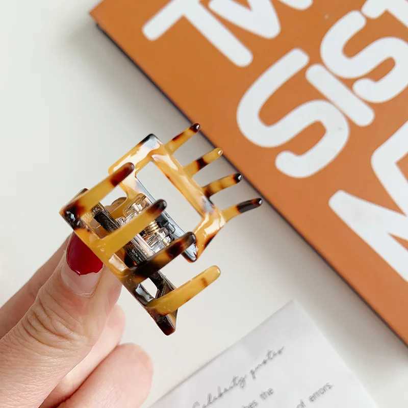 Korean Small Hair Clips for Women Acetate Hair Claws Elegant Colorful Geometric Shape Girls Claw Clip Hair Accessories HairclipX240912