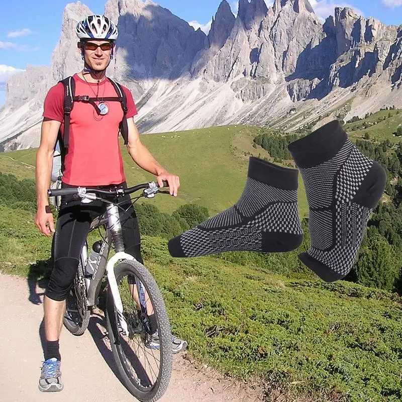 Sport Ankle Brace Soft Nylon Heel Protector Brace Soft Elastic Compression Socking For Ankle And Heel Protector Suitable For Y240913