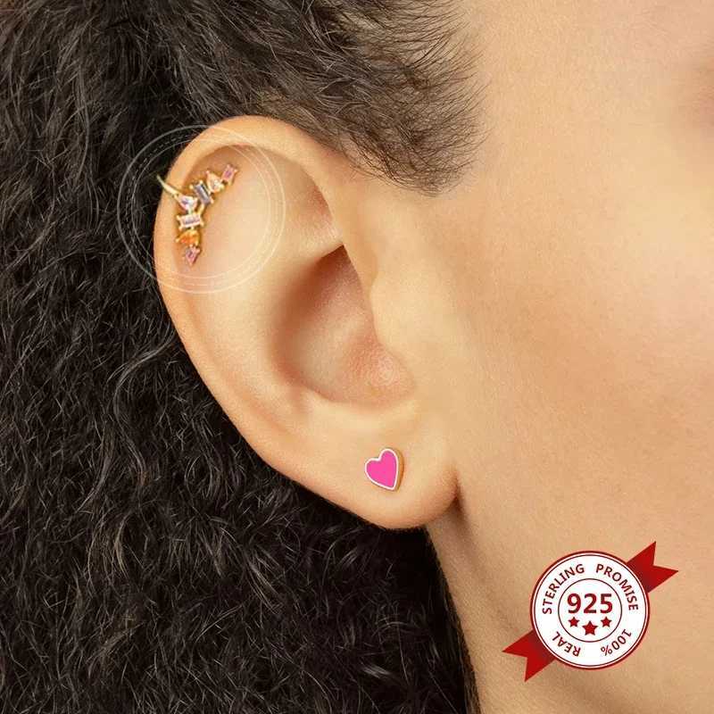 24k Gold Plated Colorful Rhinestone Small Ear Cuffs Clip Earrings for Women Wedding Jewelry No Piercing Earring Fashion GiftX240913