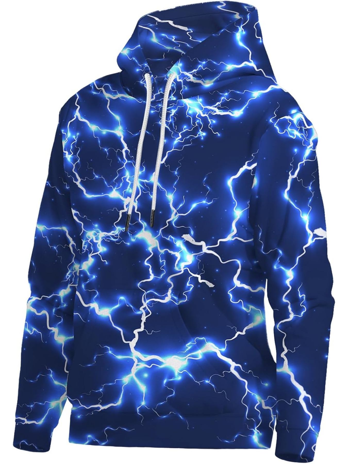 Hoodie for Mens Womens Unisex Novelty Hoodies Cool Lightning Graphic Hoody Pullover Hooded Sweatshirts Graphic Hoodies sweatshirt