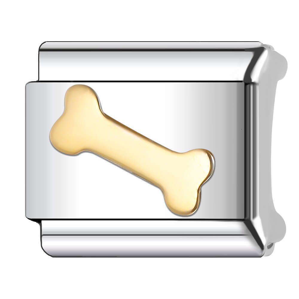 New Women's Gift boy and girl Bead Italian Charms Links Bangle Beads Fit 9mm Stainless Steel Bracelet Making DIY For Women Fashion Jewelry