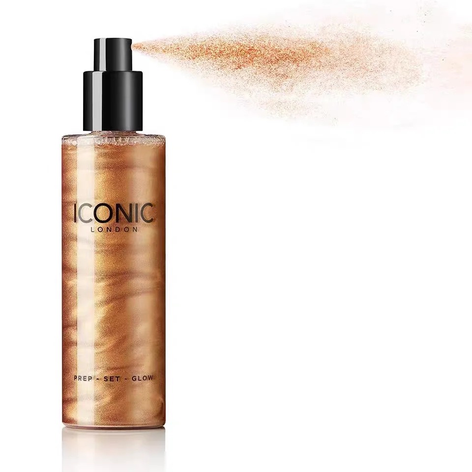 120ml ICONIC LONDON Prep Highlight Body Glitter Set makeup liquid Bronzers & Highlighters Glow Setting Spray ORGINAL LI Free shipping