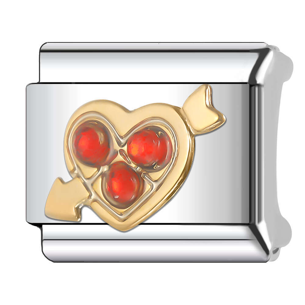 New Women's Gift boy and girl Bead Italian Charms Links Bangle Beads Fit 9mm Stainless Steel Bracelet Making DIY For Women Fashion Jewelry