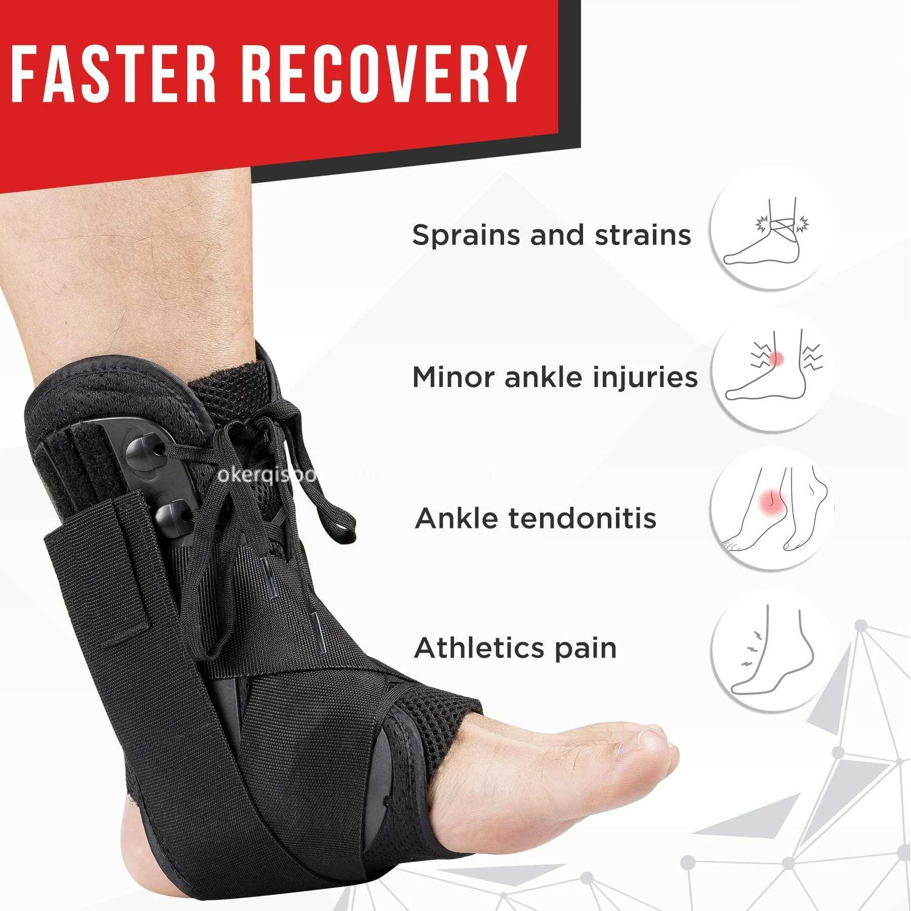 1Pc Sports Basketball Ankle Brace Support for Achilles Tendonitis Joint Pain Swelling Heel Spur Ankle Stabilizer Brace Tendon Y240913