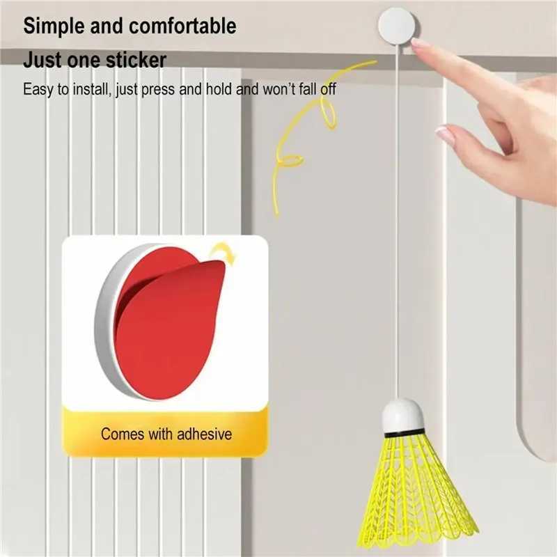 Self Study Badminton Trainer Portable Practice Robot Professional Stretch Badminton Training Tool Self-Study Shuttlecock Rebound Y240912