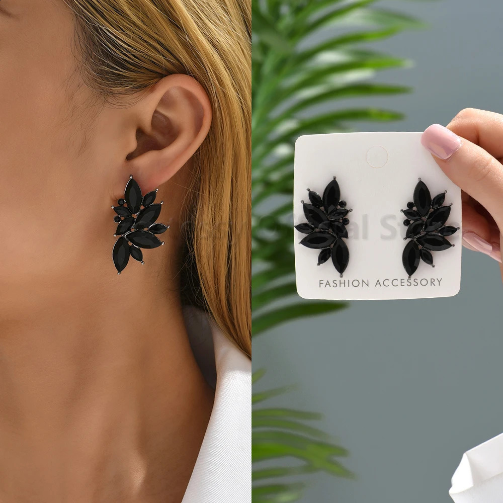 Drop Crystal Tassel Earrings: Elegant Vintage Jewelry for Women, Geometric Big Hanging 2024 4