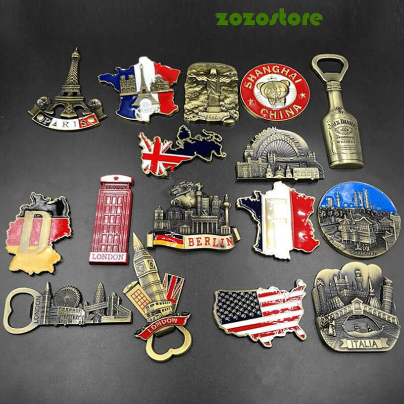 Souvenir Pairs Tower Retro Fridge Magnet Whiteboard Decorative Refrigerator Souvenir Fridge Stickers For Children Home Decor