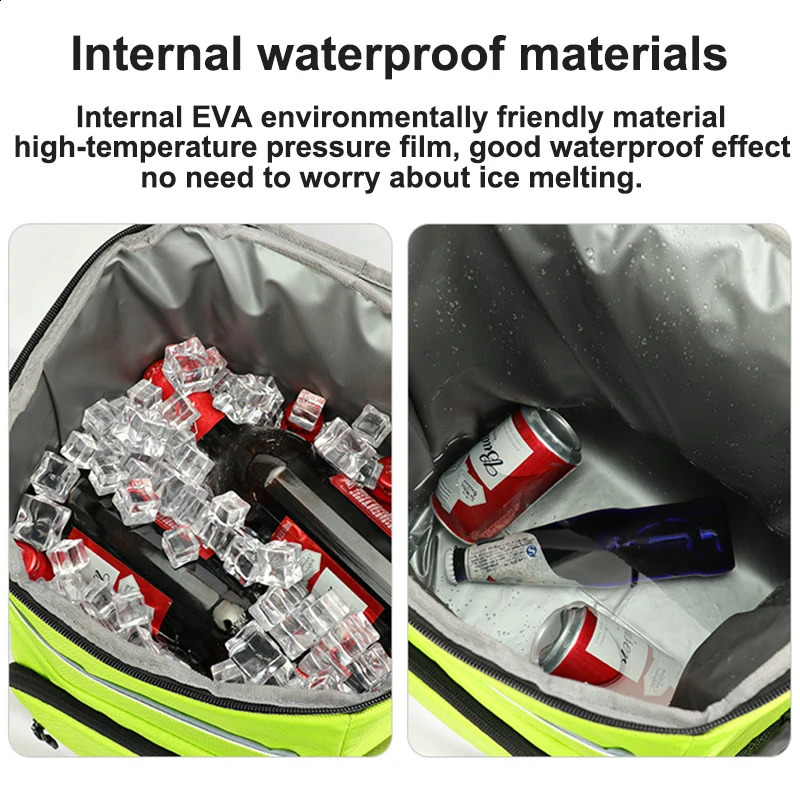 30L picnic ice pack camping beer beverage fruit frozen backpack hiking outdoor party food insulated cooler packaging 240910