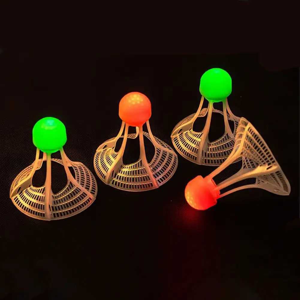 Luminous LED Badminton Lighting Balls Foam Head Luminous Shuttlecock Glowing Colorful Lighting Badminton Outdoor Game Y240912