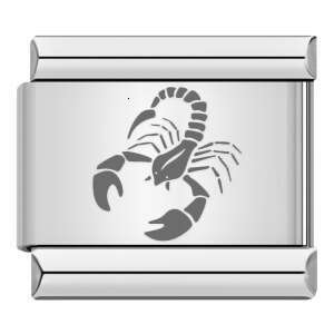 Titanium Steel Laser Carving Series 12 Constellation Italian Module Bracelet DIY Accessories Charm Links Stainless Fit 9Mm Jewelry Making Gifts