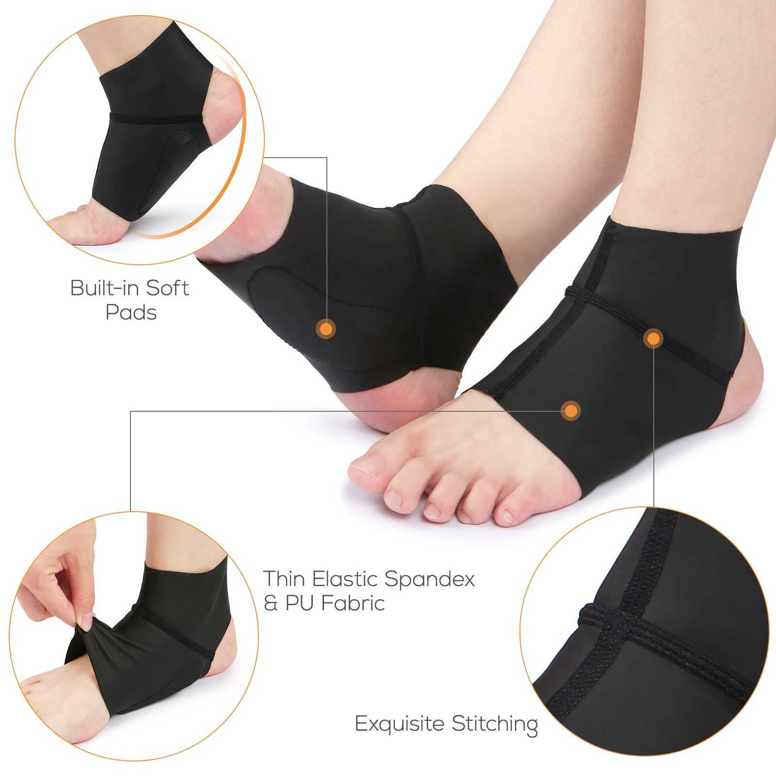 1 Pair Arch Support Brace With Gel Ankle Protector Flat Foot Socks with Gel Inserts Insole Cushion For Ankle Arch Pain Relief Y240913