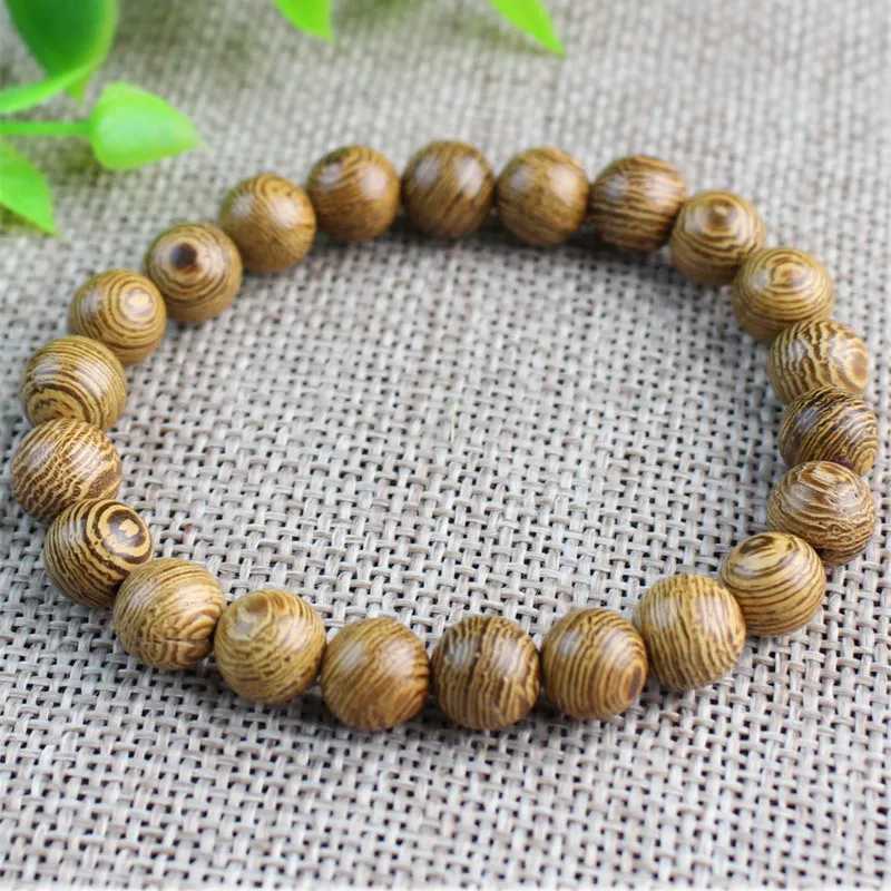 Authentic African wooden bracelet beads 12-20mm sandalwood prayer beads wholesale mens jewelry elastic thread 0314 W240913
