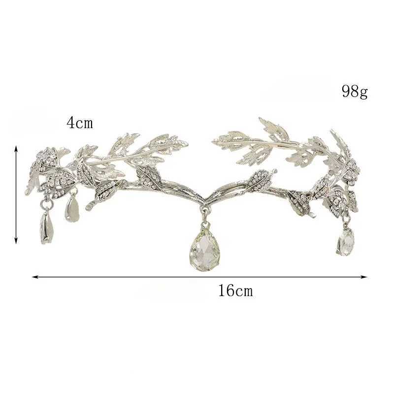 Black Crystal Pendant Tiara Head Band Alloy Circle Wedding Tiaras Hot Sale Bridal Luxury Hair Beauty Wedding or PartyX240913