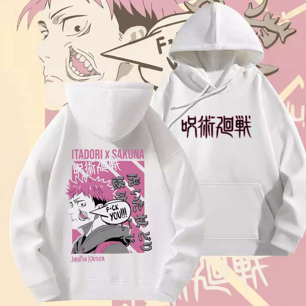 Cross Border Japanese Manga Spell Battle Hoodie For Autumn And Winter, Men's And Women's Long Sleeve Hoodie fashion