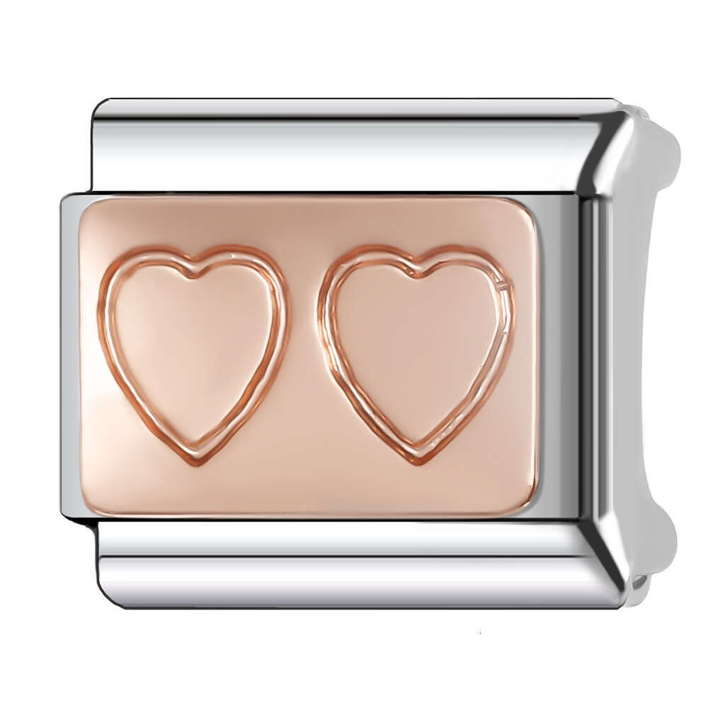 2024 New Women's Gift Enjoy Family love Beads Italian Charms Links Beads Fit 9Mm Stainless Steel Bracelet Making Jewelry