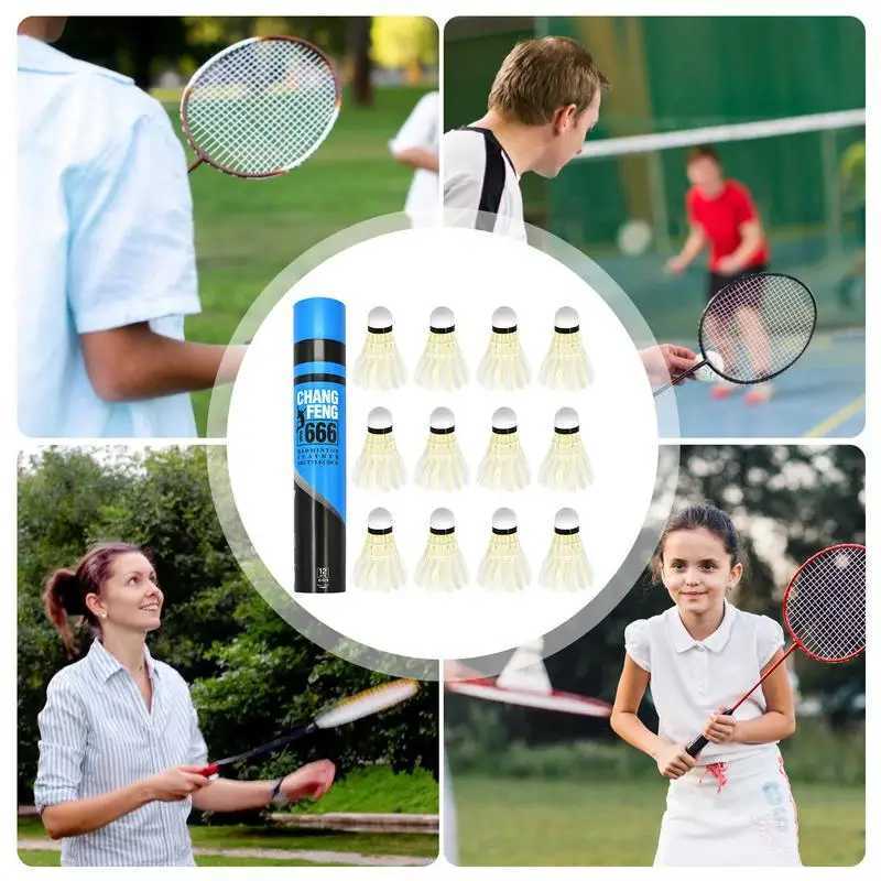 12pcs Kawasaki Badminton Shuttlecock King GooseFeather Badminton Shuttlecock Training Sports Speed Training Badminton Balls Y240912