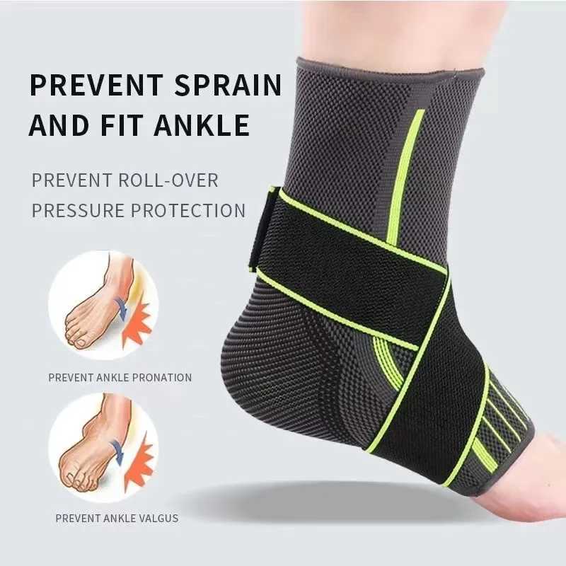 1PC Ankle Protector Compression Bandage Sport Anklet Support Brace Exercise Ankle Straps Elastic Belt Fitness Gym Accessories Y240913