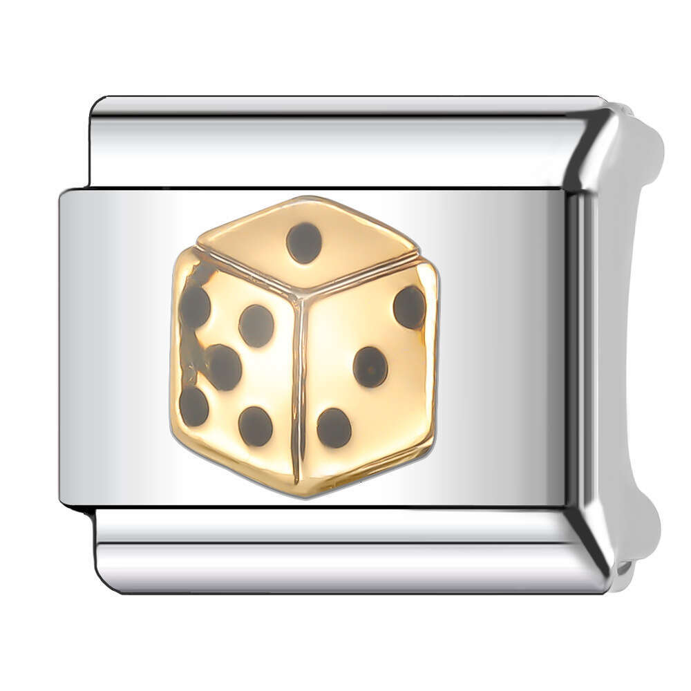 New Women's Gift boy and girl Bead Italian Charms Links Bangle Beads Fit 9mm Stainless Steel Bracelet Making DIY For Women Fashion Jewelry