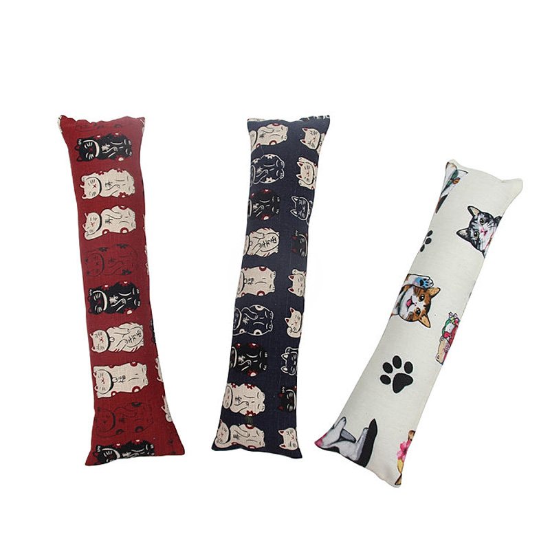 1PC Cartoon Print Cloth Catnip Cat Pillow Used For Grinding Teeth Toy Cat Play Doll New Hot Sale Pet Shop Home Pet Supplies