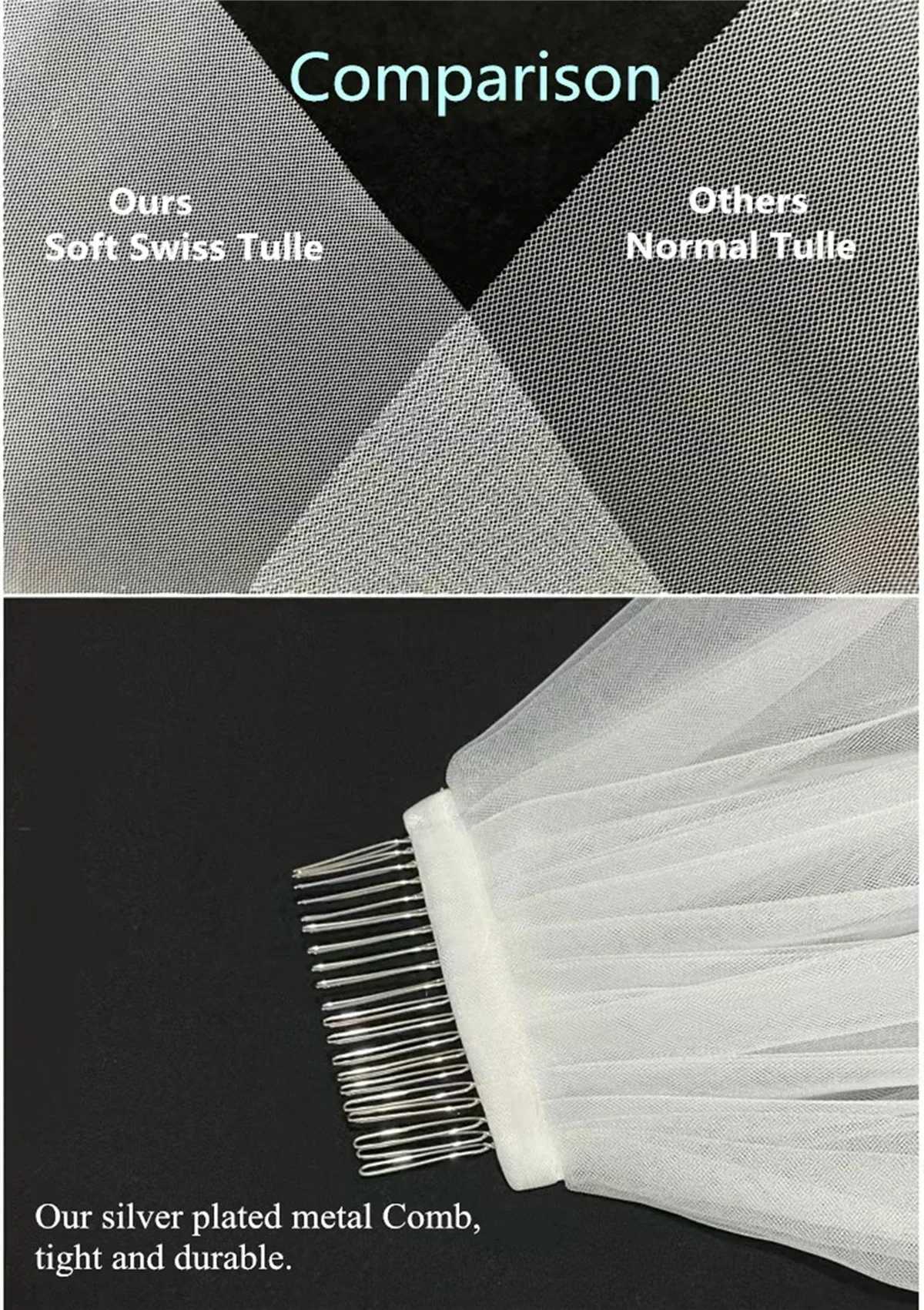 Pearls White Ivory Long Bridal Veil With Comb 1 Layer Cathedral Wedding Veil with Pearls Velos de Noiva Crystal Beads 75-300cmX240913