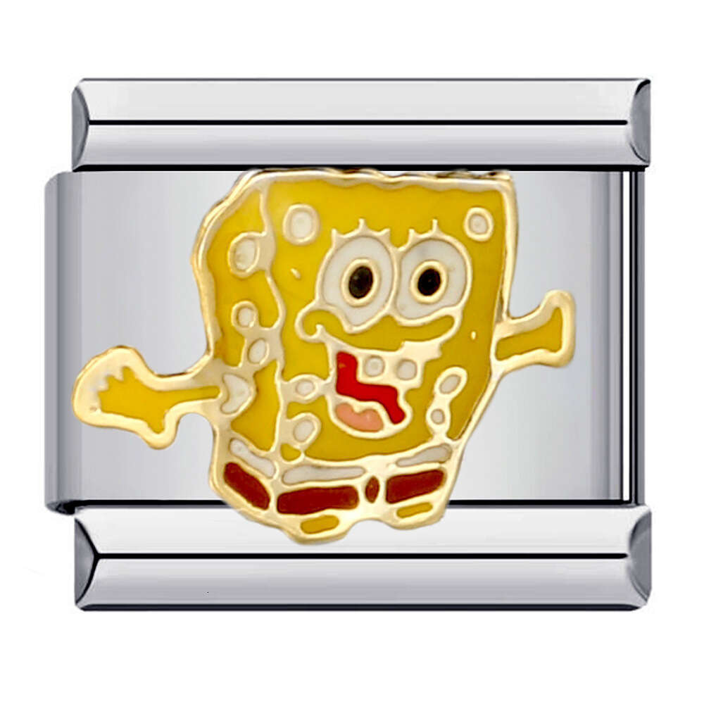 Stainless Steel Welding enamel Animal DIY Module Bracelet Italian Charm Bracelet Italian Charm Links Stainless Steel Fit 9Mm Bracelet Jewelry DIY Maki