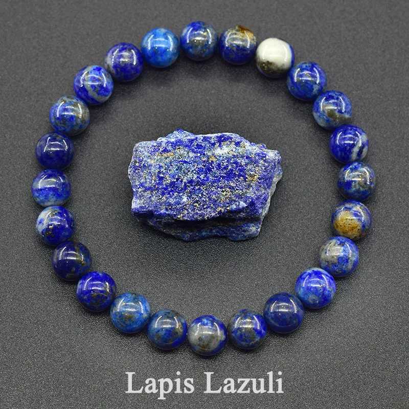 Original spiritual blue Apatite bead bracelet for mens natural lapis lazuli lapis lazuli amethyst yellow tigers eye stone bead jewelry bracelet W24091