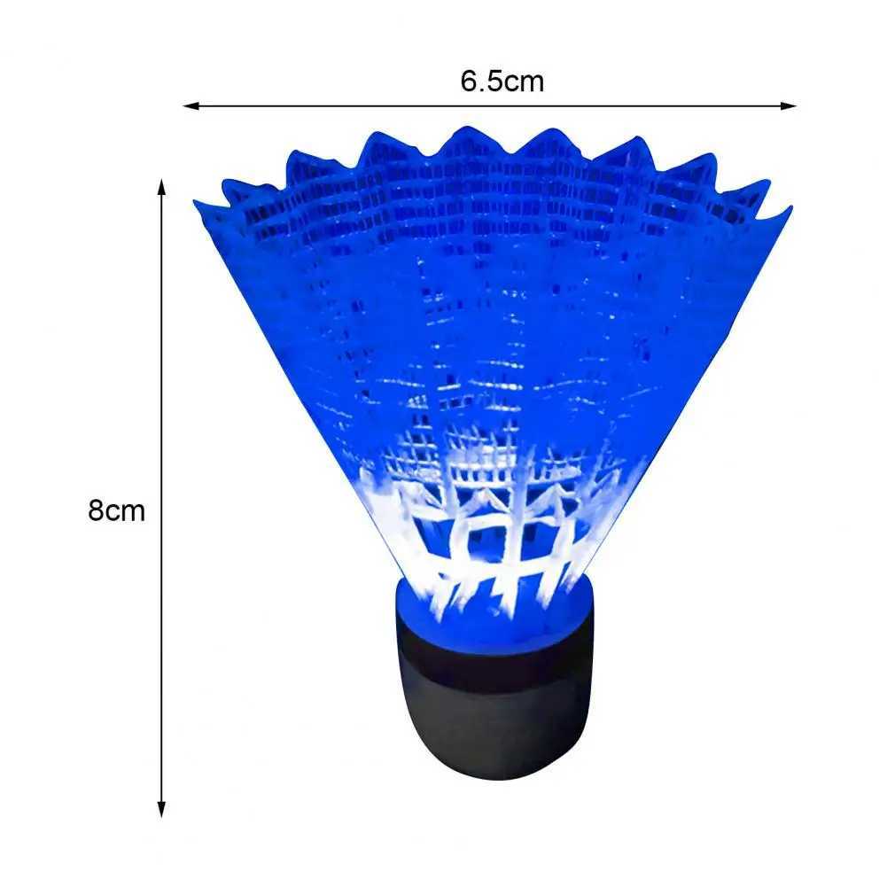 Badminton Shuttlecocks 4Pcs/Set Useful Closely Arranged Durable LED Lighting Birdies Shuttlecock for Outdoor Y240912