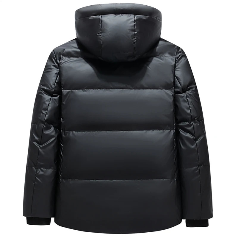 Winter 90% White Duck Down Mens Jacket High Quality Hoodie Thick Warm Down Jacket Loose Black Park 240913