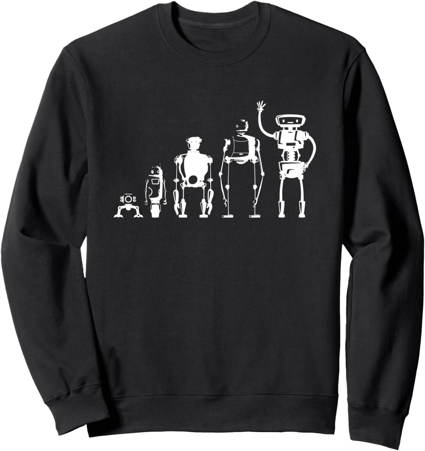 Long Sleeve Shirts for Men sweatshirt Evolution of Robot Robotics Digital Fun Gift Sweatshirt Tee Streetwear Casual tops clothes
