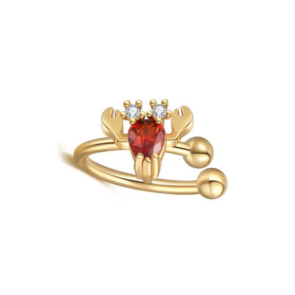 2021 Summer Collection Cute Ocean Animals Marine life Organism Pink Jellyfish Zircon Turtle Starfish Dolphin Ear Cuffs For GirlX240913