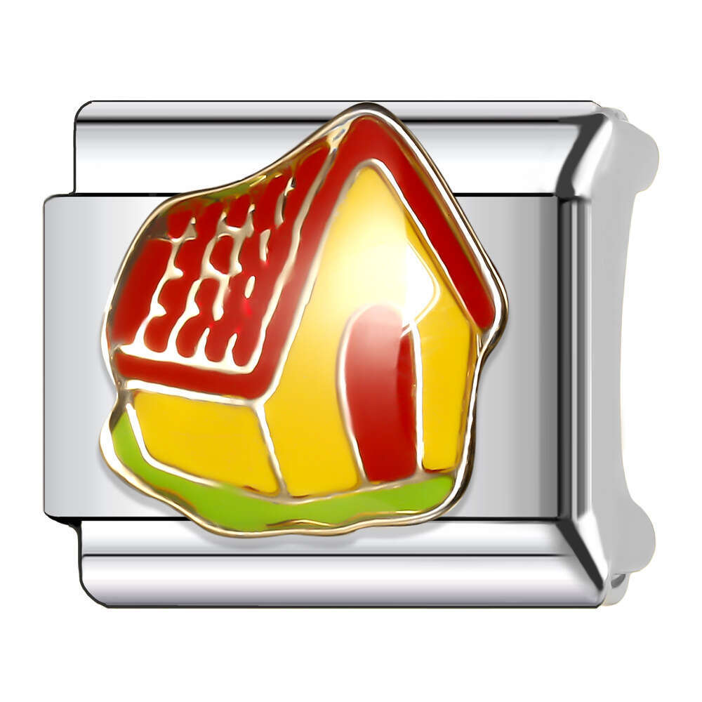 2024 Women's Gift Fit 9mm Stainless Steel Italian Charms Bracelet Links Beads DIY Bracelet With Italian Style Cute Classic Pattern