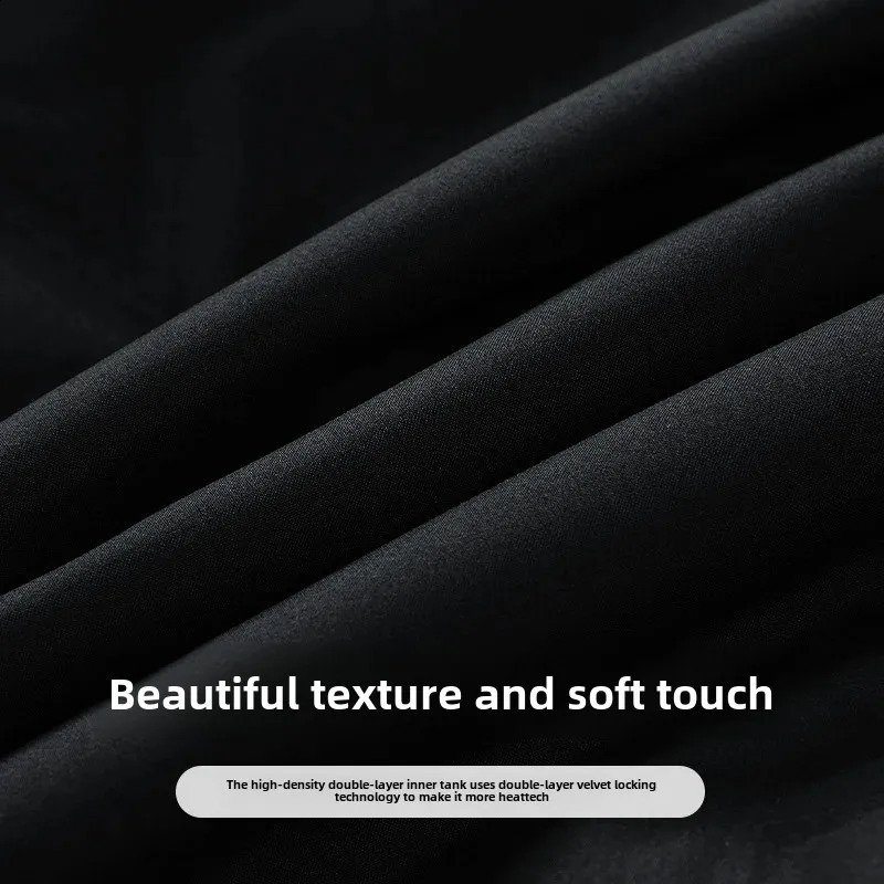 Winter mens white goose down jacket casual and loose fit suitable for mens warm business jacket 240909