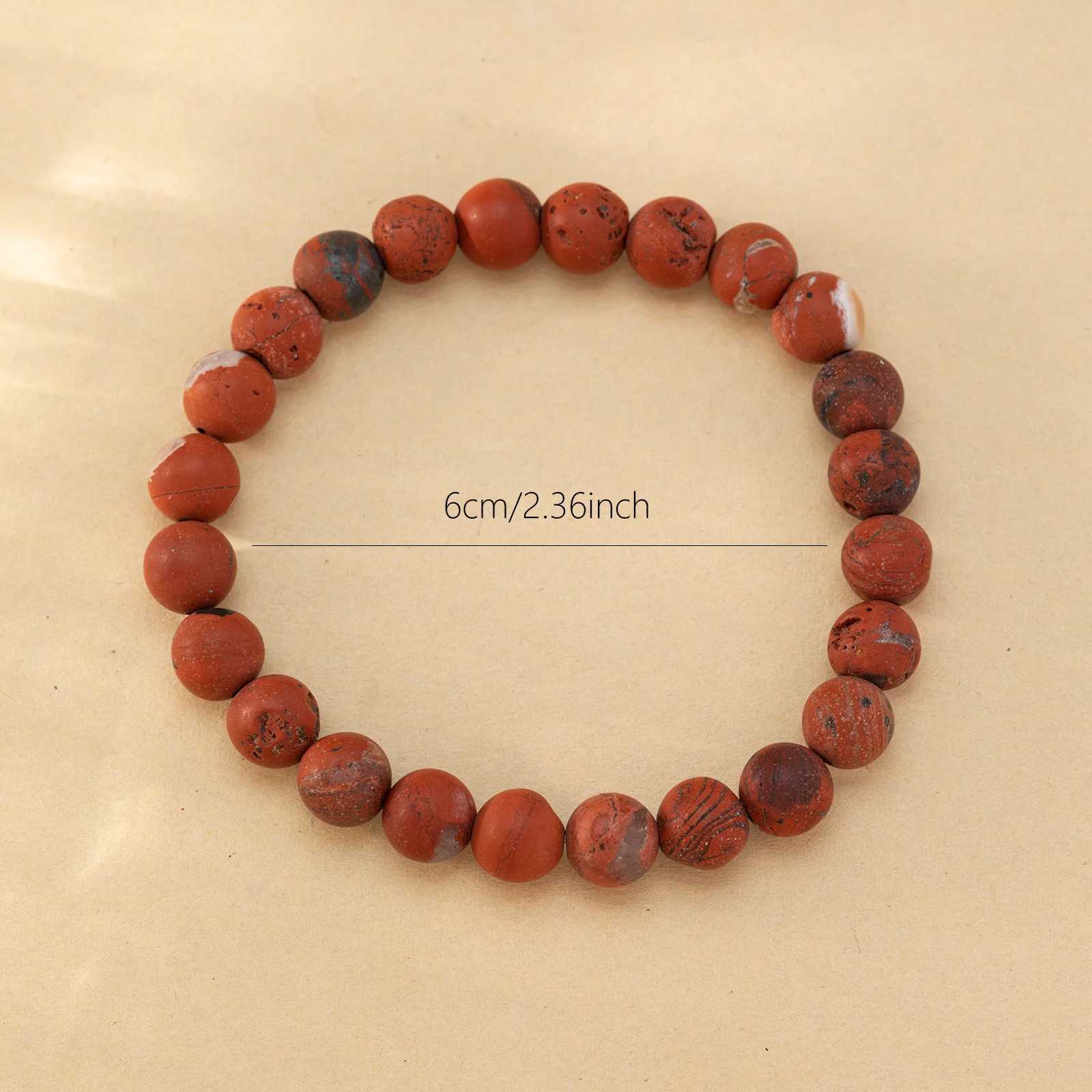 1Pcs/8mm natural stone frosted bead bracelet set semi precious gemstone bead bracelet yoga crystal elastic bracelet W240913