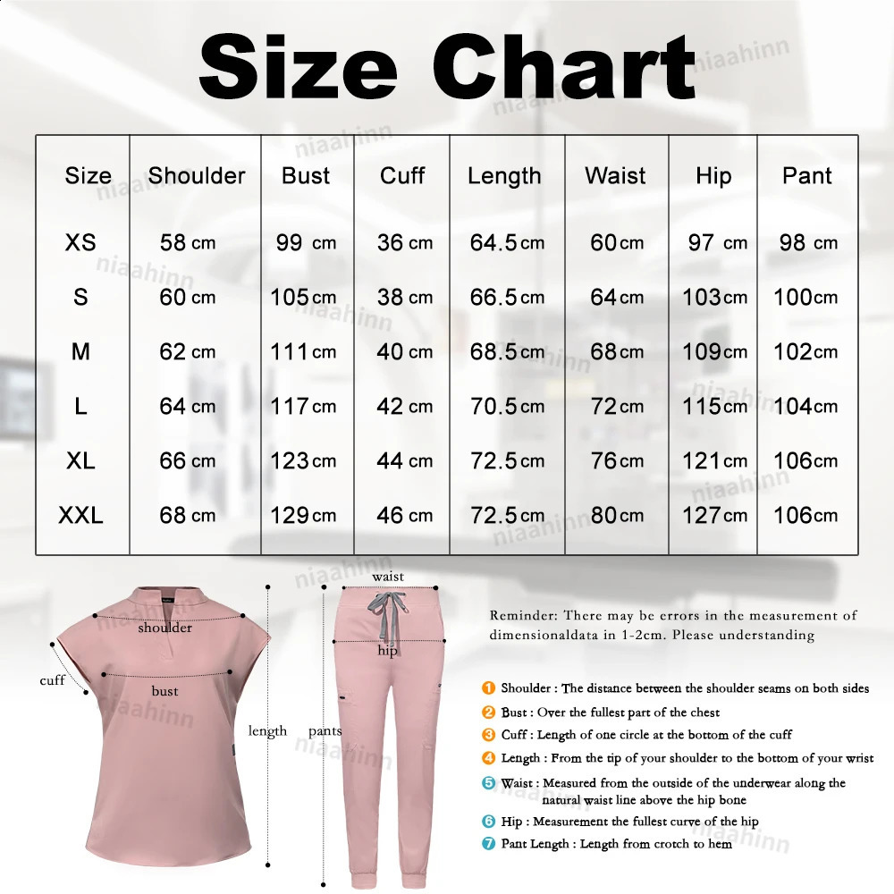 Wholesale Scrubs Sets Nursing Uniform Lab Coatpants Operating Room Workwear Pet Doctor Nurse Clothes Dental Clinic Uniforms 240911