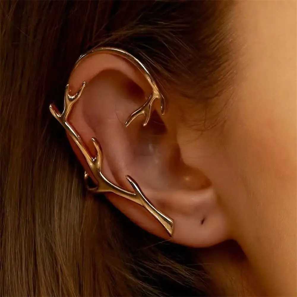 Jewelry Simplicity Ear Clip Elves Branches Ear Cuff Ear Wrap Earrings Fake PiercingX240913