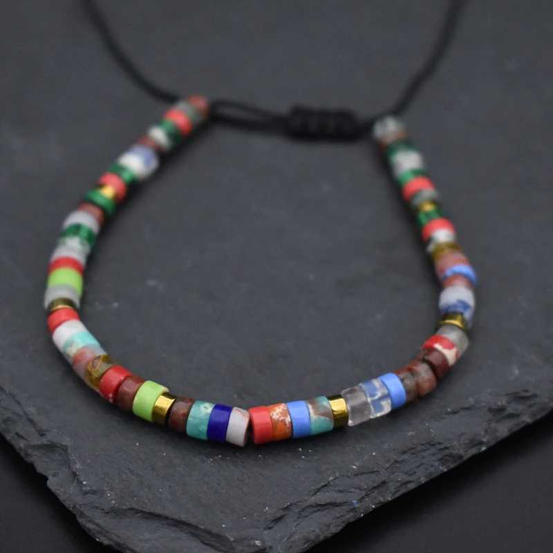 Ladies small bead bracelet amethyst stone bead bracelet handmade jewelry cool mens adjustable bracelet couple gift W240913