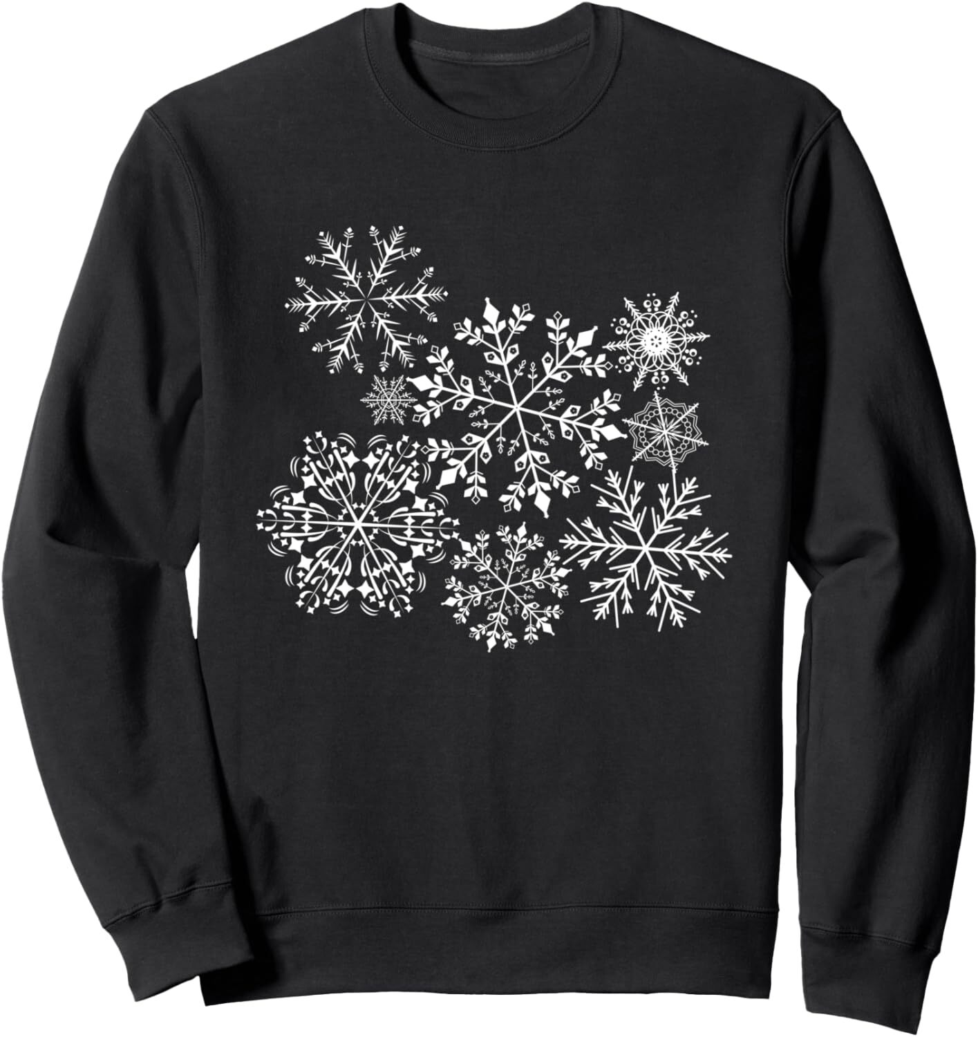Long Sleeve Shirts for Men sweatshirt Snowflake Snowfall Snow Trendy Winter Wear Gift Sweatshirt Tee Streetwear Casual tops clothes