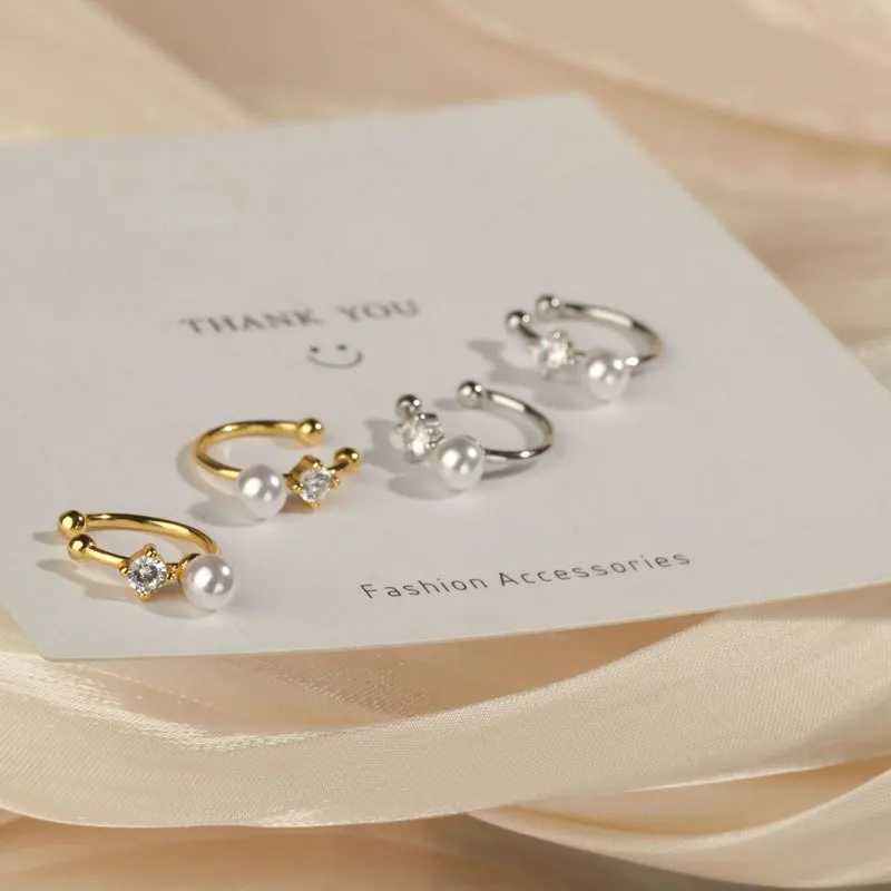 Luxury Temperament Without Ear Hole Earbone Clip Women 925 Sterling Silver Fashion Wedding Bridesmaid JewelryX240913