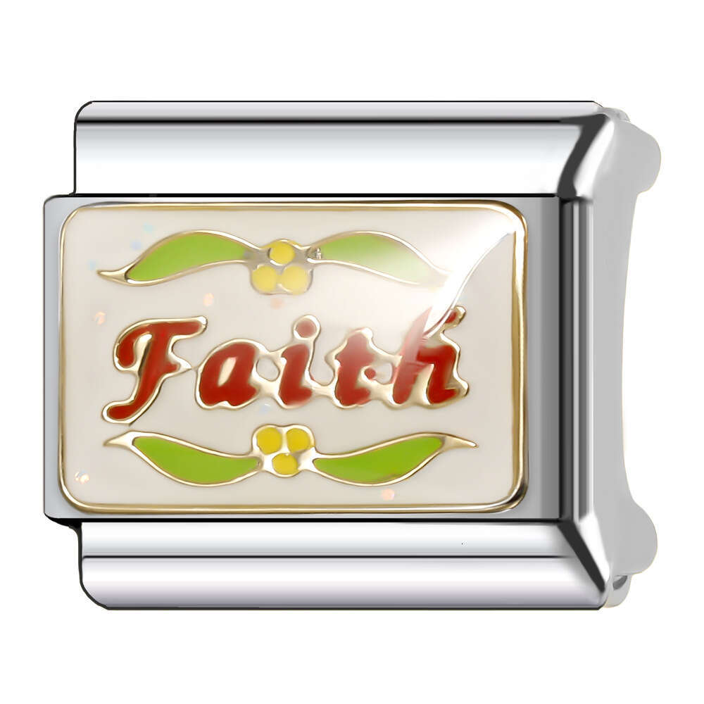 New Women's Gift Colorful Sport Bead Italian Charms Links Bangle Beads Fit 9mm Stainless Steel Bracelet Making DIY For Women Fashion Jewelry