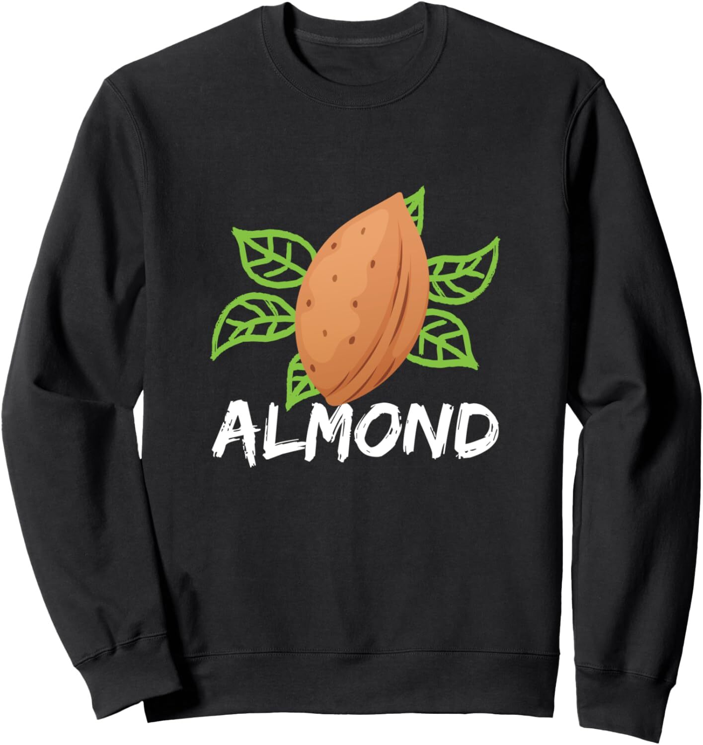 Long Sleeve Shirts for Men sweatshirt Beautiful Almond With Green Leaves Nut Lover Gift Sweatshirt Tee Streetwear Casual tops clothes
