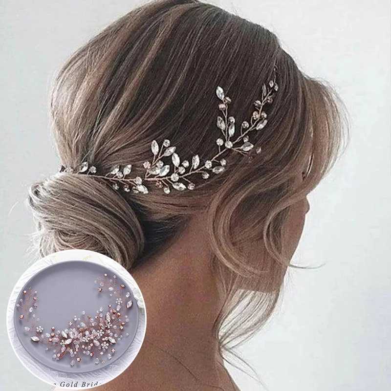 Crystal Wedding Hair Combs Miraculous Women Headbands Accessories Flower Bridal Headpiece Clip Bride Jewelry GiftX240913
